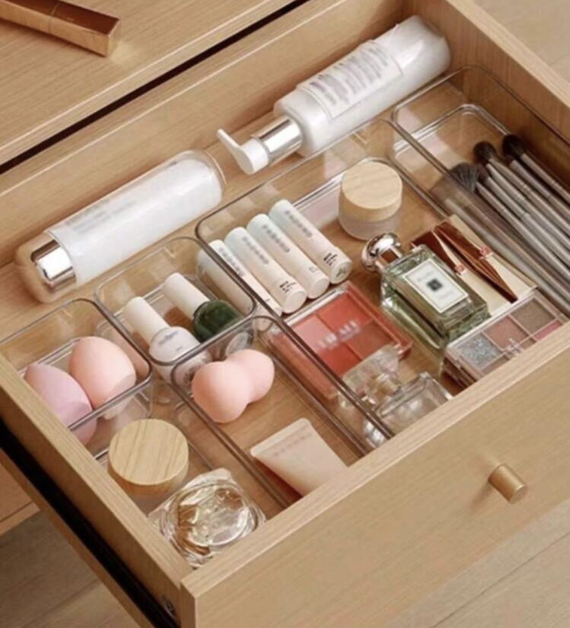 8 Pcs Transparent Drawer Storage Box, Cosmetic Storage Box Room Decor Home Decor Fall Decor Bedroom Decor