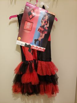 Girls Harley Quinn custom size 8-10