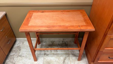 Wood end table