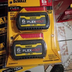 DeWalt Flexvolt 6.Ah 2 Pack .