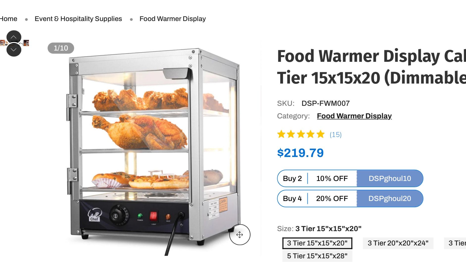 Food Warmer Out If Box