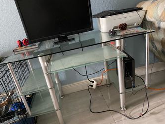 Glass Office desk