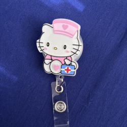 Hello Kitty Retractable Name Badge