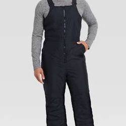 NEW Size Small or Medium or Large Men Insulated Winter Snow Ski Bib Fit Full Black