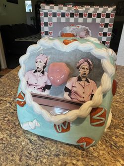 Vintage “I Love Lucy” Cookie Jar Candy Factory Scene Rare