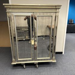 Bassett Mirror Co. Large Armoire AV Cabinet