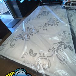 9” Thick Standard Mattress Colchon White & Black 