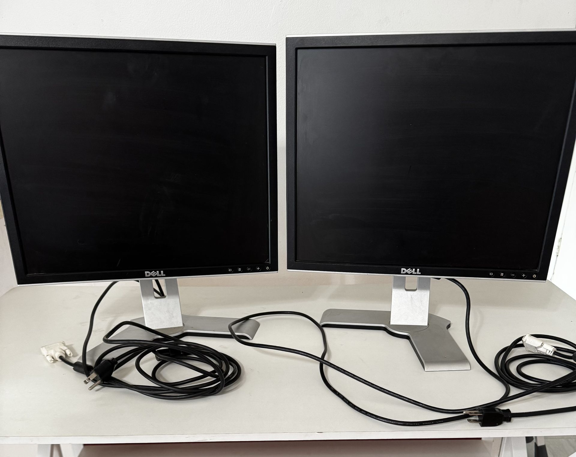 (2) Dell Monitors w/ Accessories