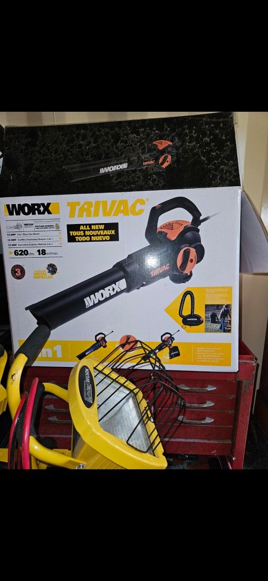 Work Blower Vac Mulcher Combo New Open Box