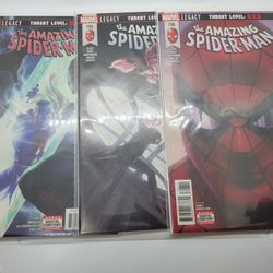 Marvel Comics The Amazing Spiderman 794 795 796 Threat Level Red Set 1st Print Loki 