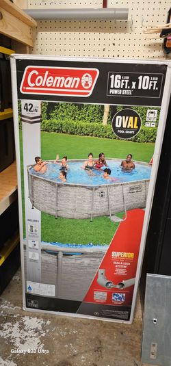 Coleman 16' x 10' x 42" Power Steel Above Ground Pool