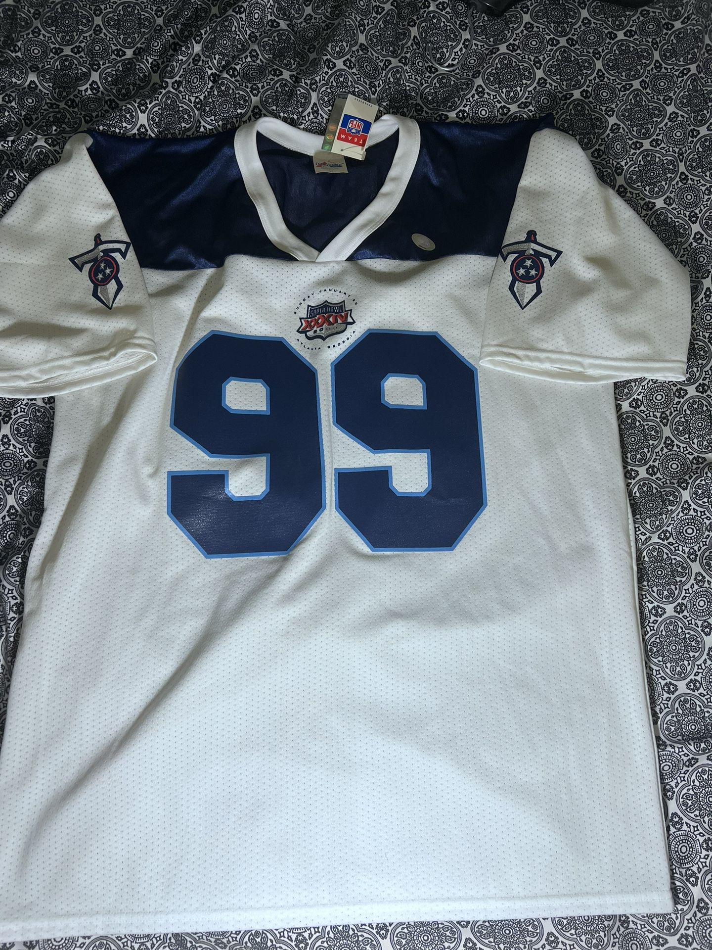 tennessee titans super bowl jersey 1999