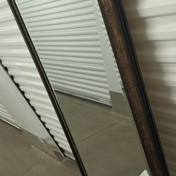 Large  wood frame  mirror