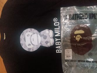BAPE Baby Milo Black Camo Graphic T-Shirt