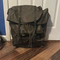 Vintage Leather Xl Backpack 