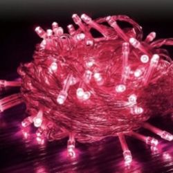 Red string Lights 33ft 100 LED Indoor Outdoor Waterproof, 8 Modes Plug in for Halloween Christmas  Decoration