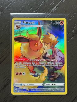 Pokemon TCG Flareon TG01/TG30 Swsh09 Trainer Gallery Brilliant Stars