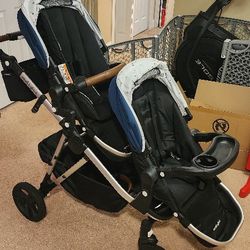 Mockingbird Single-to-double Stroller W/attachments