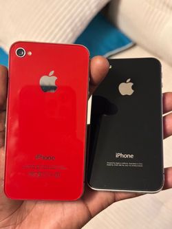 Apple iPhone 4 Lot of 2 Red and Black