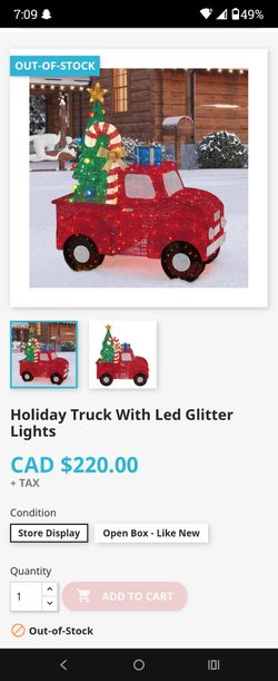 Holiday Truck with LED Glitter Lights
