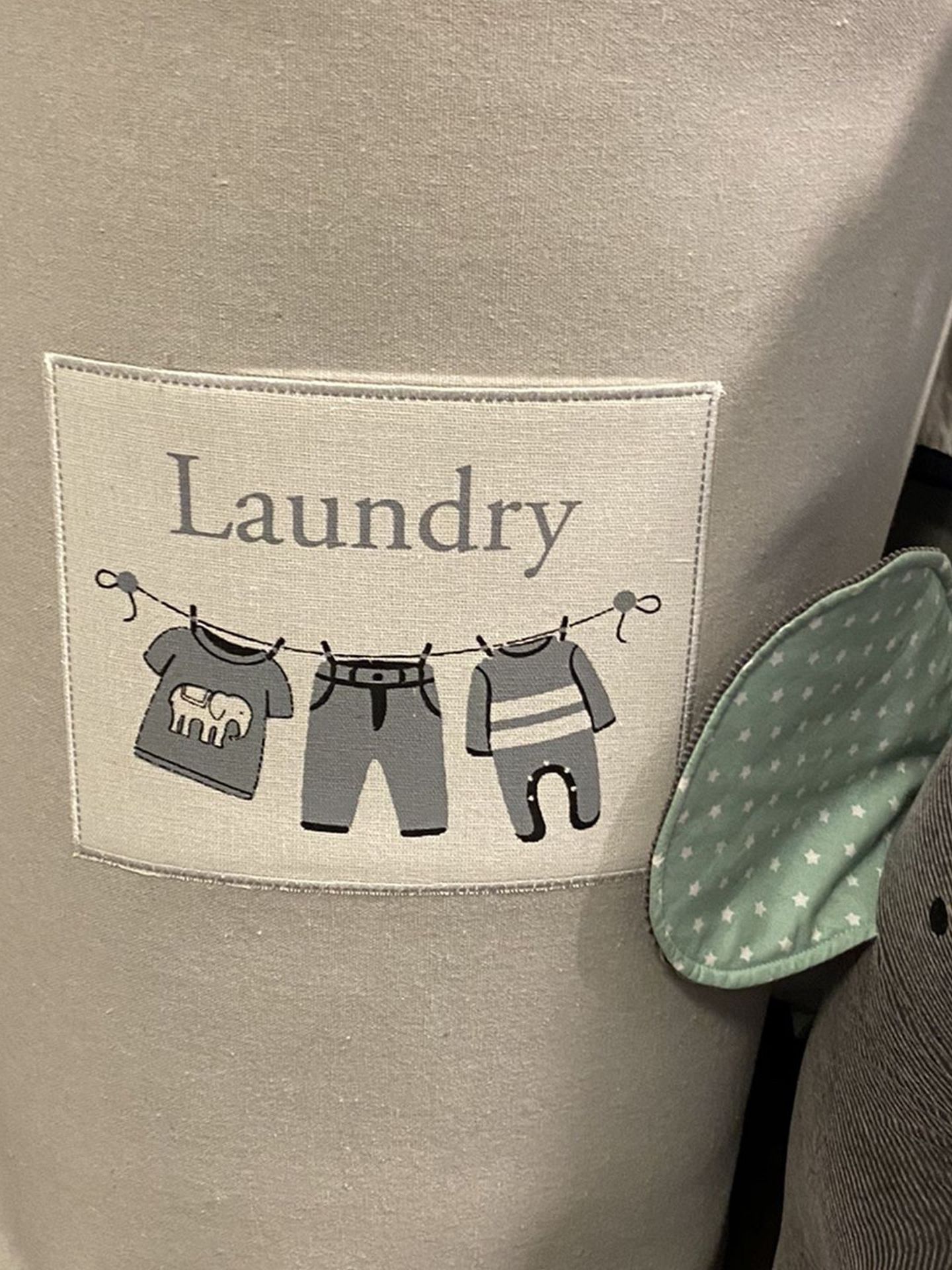 Tall, Gray Laundry Bin