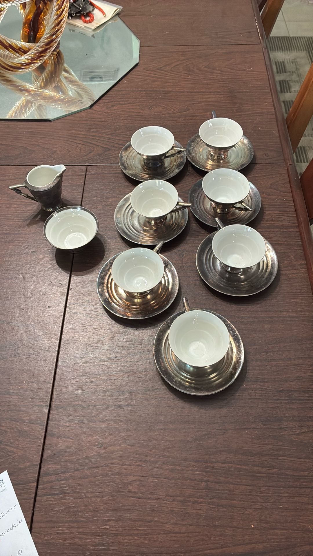 Antonio’s Panama Demitasse Sterling Silver On Porcelain