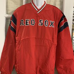 Mens Red Sox Pull Over Jacket Sz: Small $60