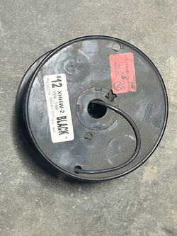#2 XHHW-2 Black Wire Spool 500 ft