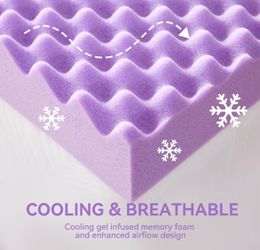 2 inch Egg Crate Memory Foam Mattress: topper twin size