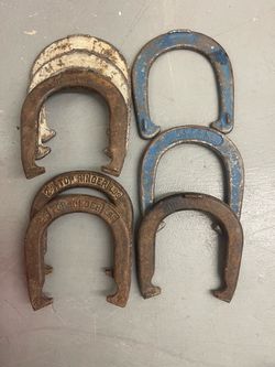 Lot of 8 St. Pierre Royal and Top Ringer Pitching Horseshoes