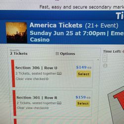 Concert Tickets -OBO