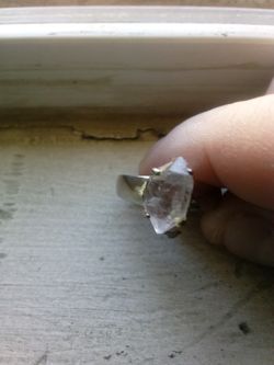 Crystal Silver Ring