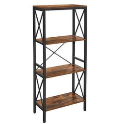 
New Free Standing Shelf, Ladder Rack with 4 Open Shelves,