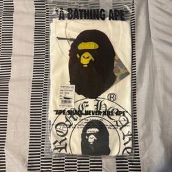 A Bathing Ape BAPE Graphic T-Shirt White Size S