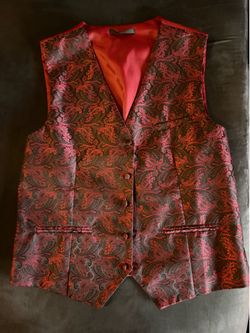 Paul Jones Slim Fit Vest Size Medium 18” Width 24” Length