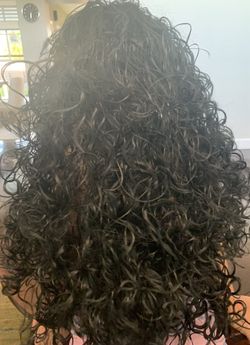 Halloween Black Curly hair wig