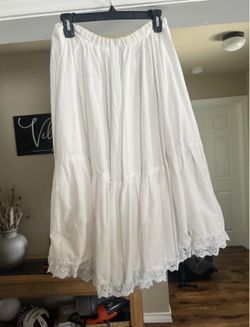 White Folklorico Skirt