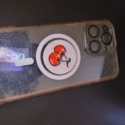 iPhone 16 Promax Case Gently Used With Free Pop Socket And Camera Protector 