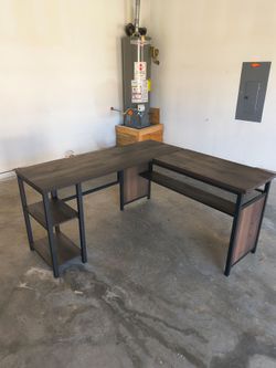 L shaped desk