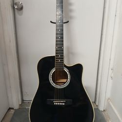 Black Acoustic Guitar For Beginners 