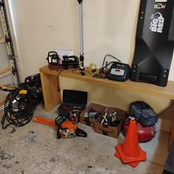 Tools Tool Kit Bundle Air Compressor Chainsaw Pressure Washer Battery Charger Hand Tools