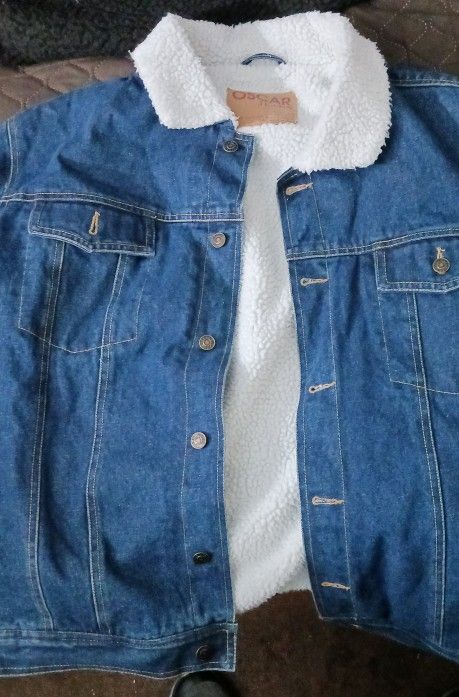 Denim Jacket With Sherpa Lining