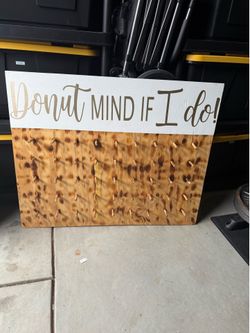 Wedding donut board