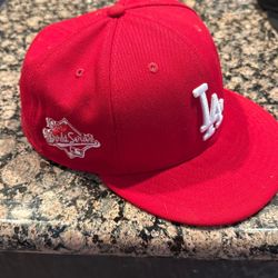 Los Angeles Dodgers Sidepatch Red 59FIFTY Fitted Cap