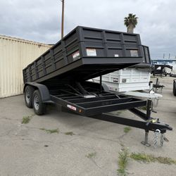 2023 Carson Trailer Dump Trailer 7’ X 14’ 10K GVWR 