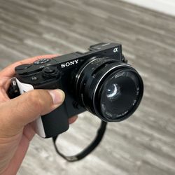 Sony Alpha Mirrorless Camera with Meike 25mm f/1.8 Lens