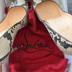 Christian Louboutin Python/Snakeskin  Heels Sz 7 