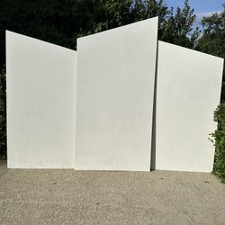 Three Wooden White Backdrops