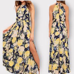 Lulus Floral Maxi Dress Medium