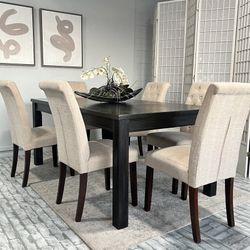 Wood Dining Table set | Living Spaces 